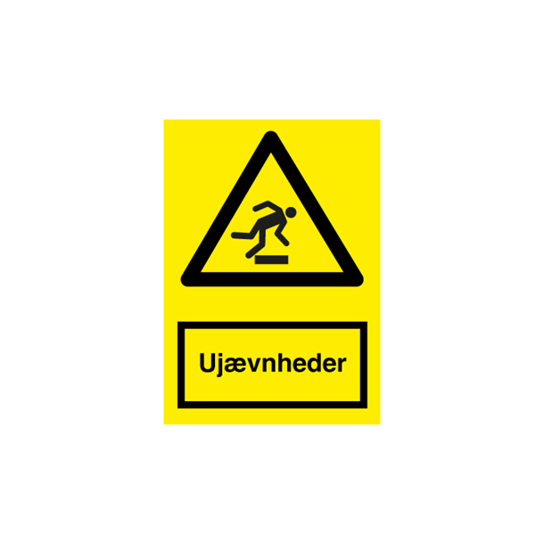 Skilt Advarselsskilt Uj�vnheder