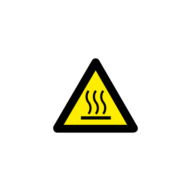 Skilt Advarselsskilt A377 Varmt emne