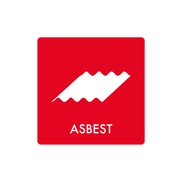 Skilt Affald Asbest