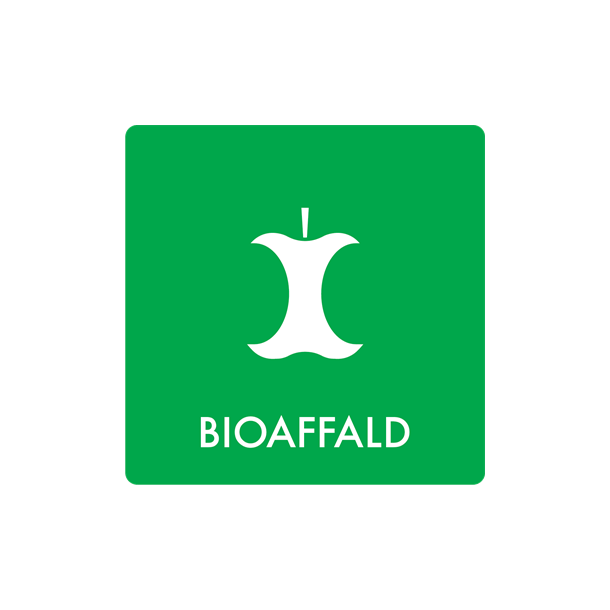 Skilt Affald Bioaffald min. 10 stk