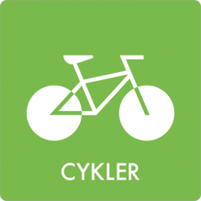 Skilt Affald Cykler