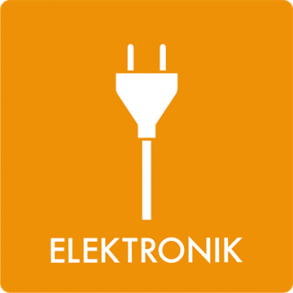 Skilt Affald Elektronik