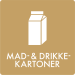 Skilt Affald Mad- og drikkekartoner