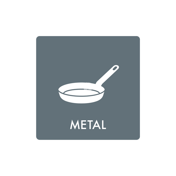 Skilt Affald Metal AF2702