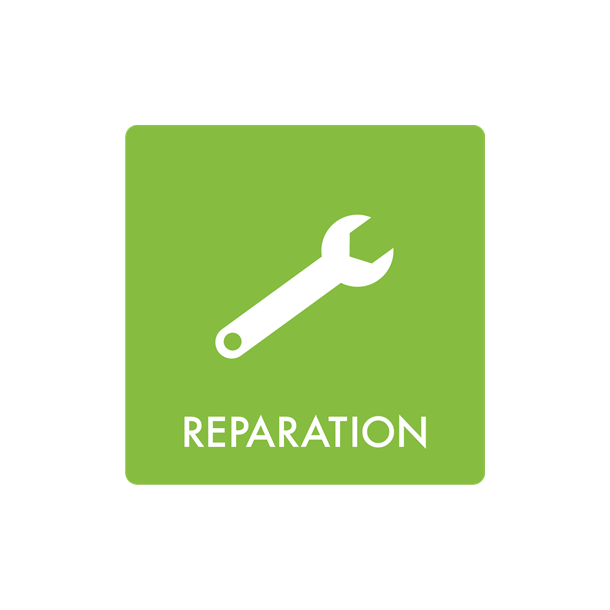 Skilt Affald reparation