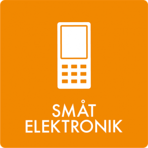 Skilt Affald Smt elektronik