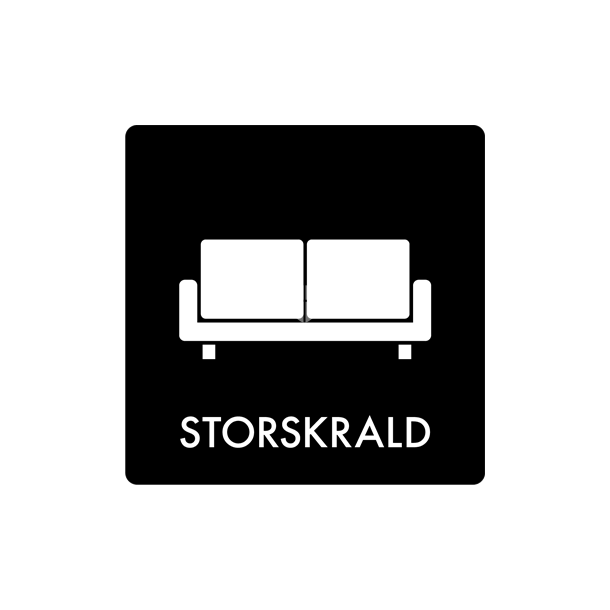 Skilt Storskrald min. 10 stk