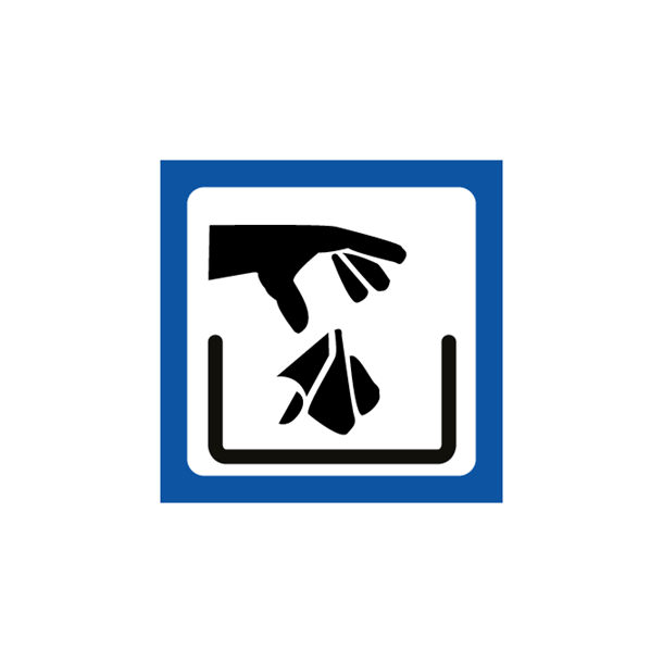 Skilt Piktogrammer Affald symbol