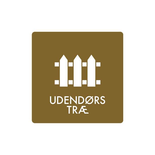 Skilt Affald Udend�rs tr� min. 10 stk