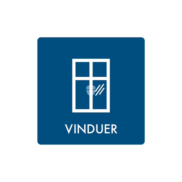 Skilt Affald Vinduer min. 10 stk