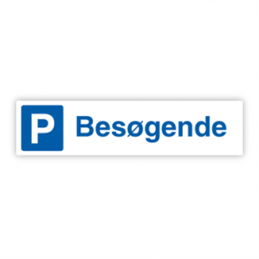Skilt Parkering Bes�gende