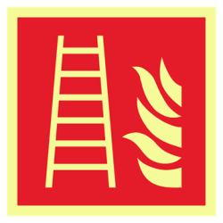Skilt Brand Redningsstige 