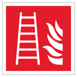 Skilt Brand Redningsstige 