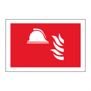 Skilt Brandskilt Brandudstyr 95 x 145 mm
