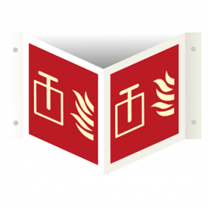 Skilt Brand Efterlysende Vinkelskilt Hndsprjtebatteri