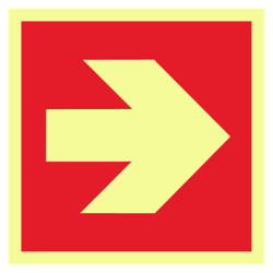 Skilt Brand Retningspil