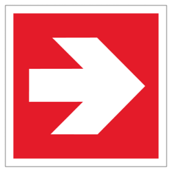 Skilt Brand Retningspil