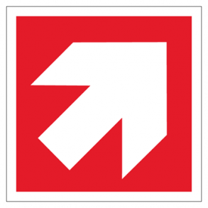 Skilt Brand skr Retningspil 