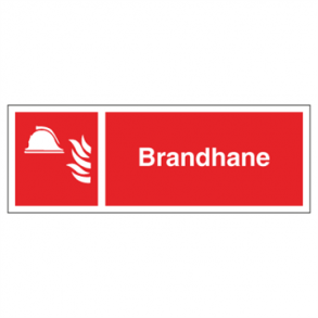 Skilt Brand Brandhane