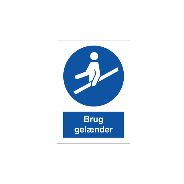 Skilt P�budsskilt Brug gel�nder