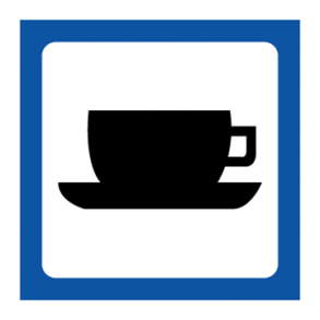 Skilt Piktogrammer Cafeteria symbol