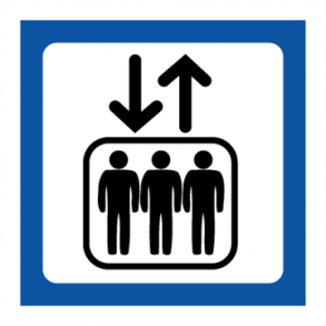 Skilt Piktogrammer Elevator symbol
