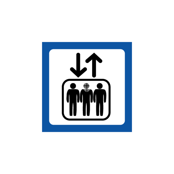 Skilt Piktogrammer Elevator symbol