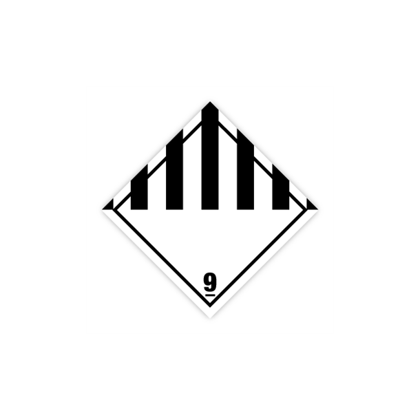 Skilt Fareseddel Dangerous substance kl. 9