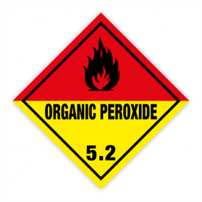 Skilt Fareseddel Organic peroxide kl. 5.2