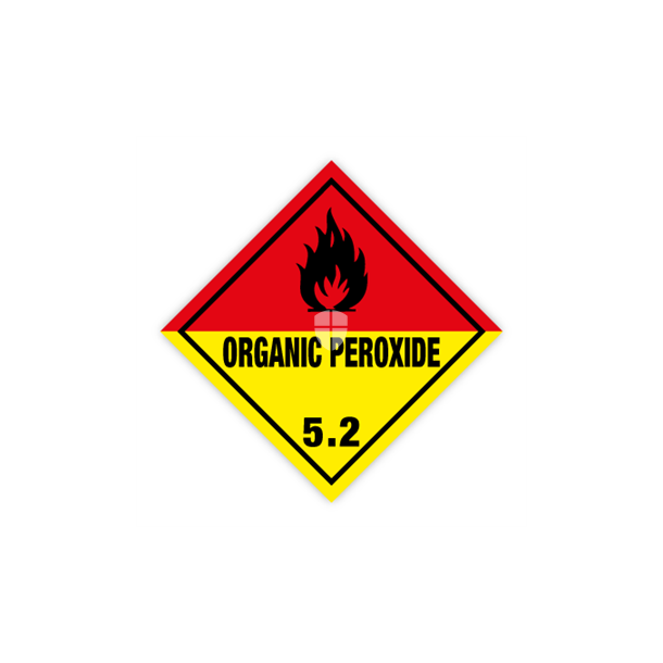 Skilt Fareseddel Organic peroxide kl. 5.2