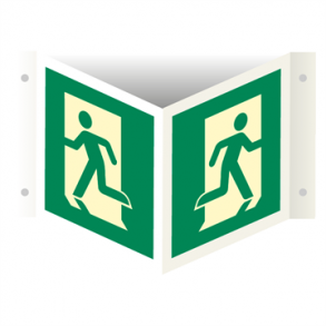 Skilt Flugtvejsskilt Efterlysende Vinkelskilt Flugtvejsdr