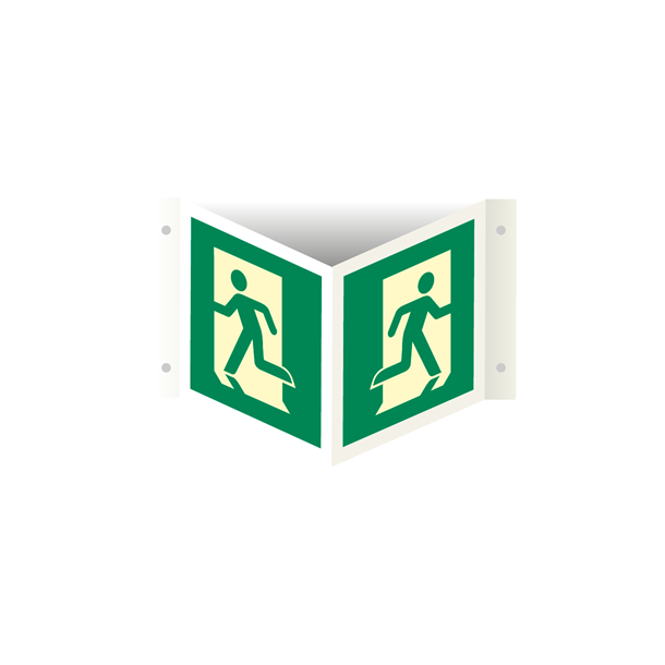 Skilt Flugtvejsskilt Efterlysende Vinkelskilt Flugtvejsd�r