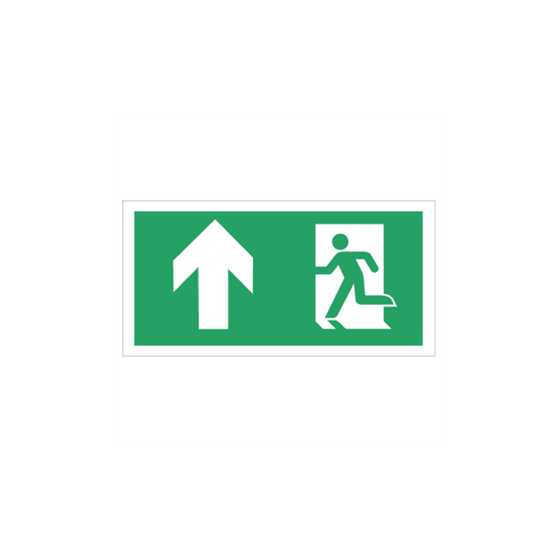 Skilt Flugtvejsskilt og N�dudgangsskilt med pil op