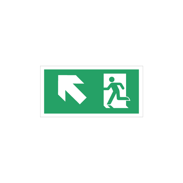 Skilt Flugtvejsskilt og N�dudgangsskilt op/venstre