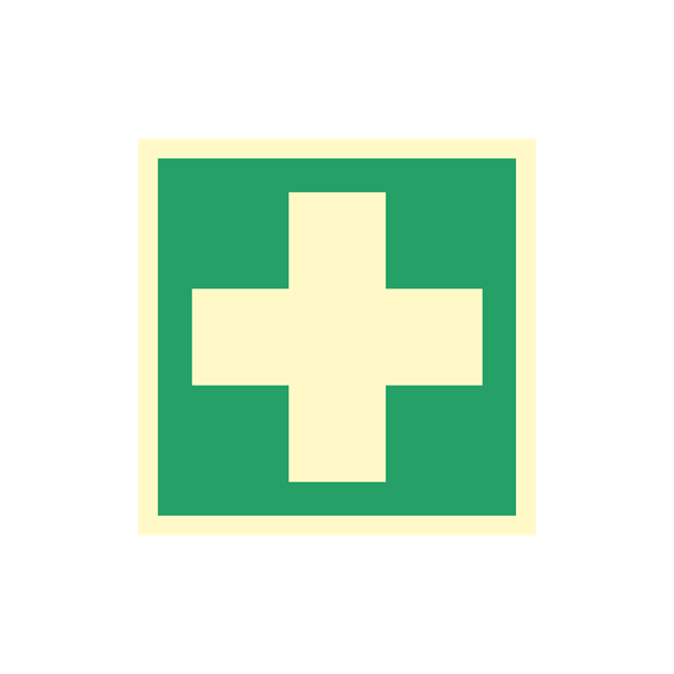 Skilt Flugtvejsskilt F�rstehj�lp