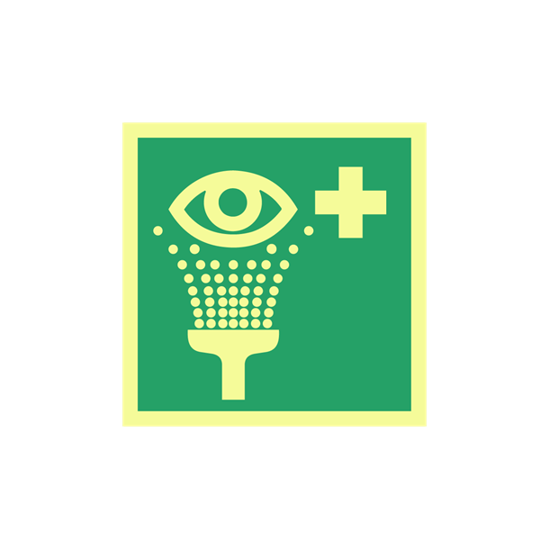 Skilt Flugtvejsskilt efterlysende n�d- og henvisningsskilt �jenskyl