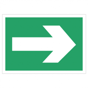 Skilt Flugtvejsskilt Henvisningsskilt Pil