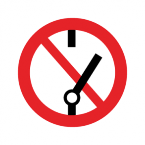 Skilt Forbudsskilt rund ben ikke tilladt