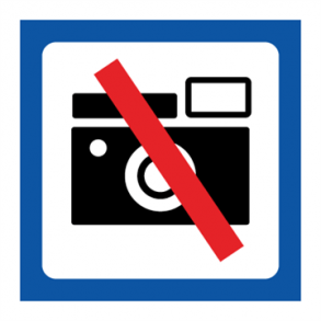 Skilt Piktogrammer Fotografering forbudt symbol