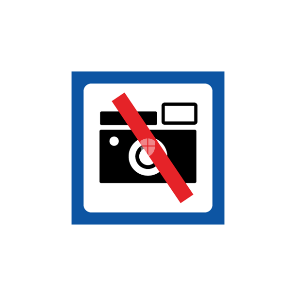 Skilt Piktogrammer Fotografering forbudt symbol