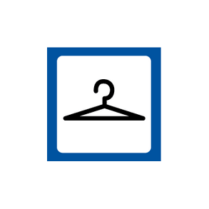 Skilt Piktogrammer Garderobe symbol