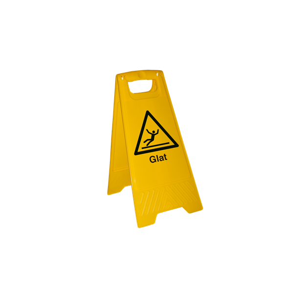 Skilt Fritst�ende Advarsel Glat gulv