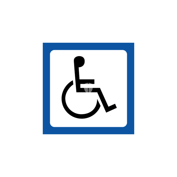 Skilt Piktogrammer Handicap symbol