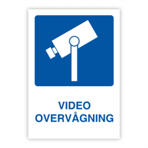 Skilt Info Video overvgning