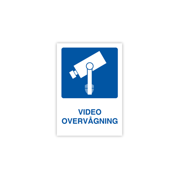 Skilt Info Video overvgning