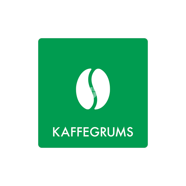 Skilt Affald Kaffegrums min. 10 stk