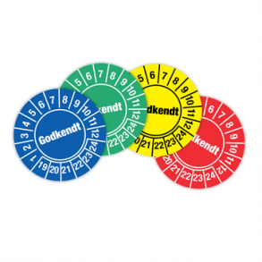 Skilt Kalibreringsmrker ark 10 stk Godkendt