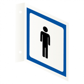 Skilt Piktogrammer L-skilt Herre toilet symbol
