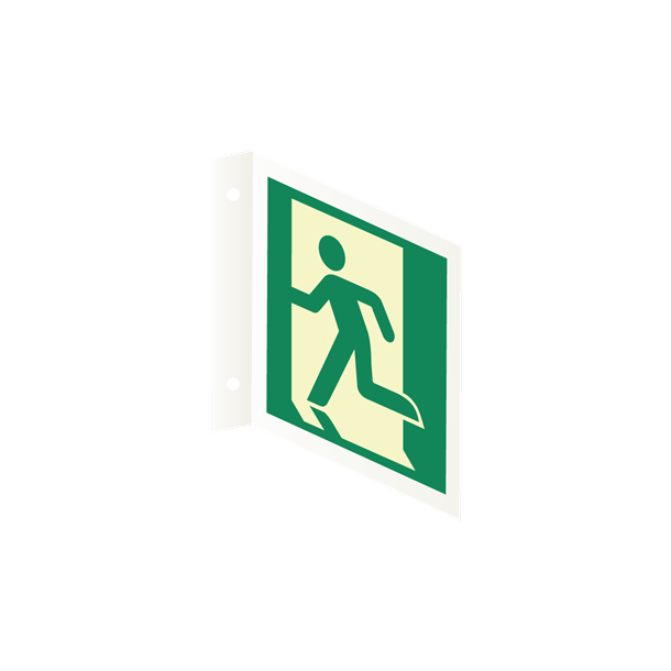 Skilt Flugtvejsskilt Efterlysende L-skilt Flugtvejsd�r 