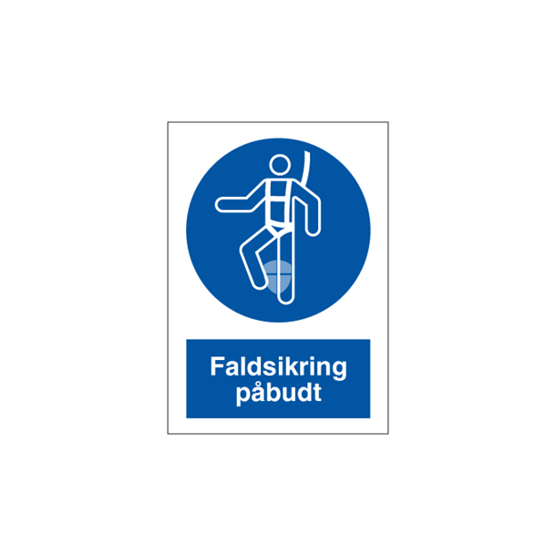 Skilt Pbudsskilt Faldsikring pbudt